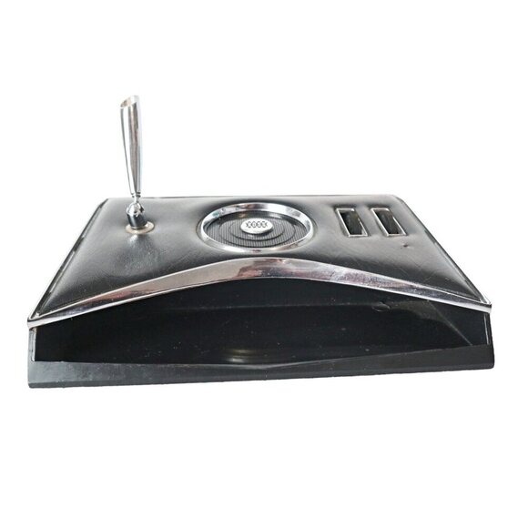 Vintage 1967 Ross 8 Transistor Executive Desk Set Radio RE-711 Tested Clean - Picture 3 of 6